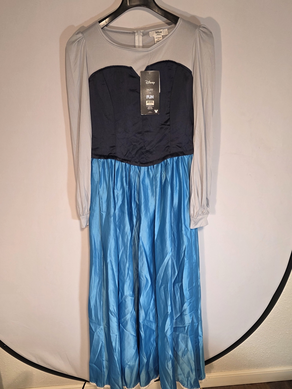 NWT Disney The Little Mermaid Ariel Blue Town Dress Costume Women Adult LARGE